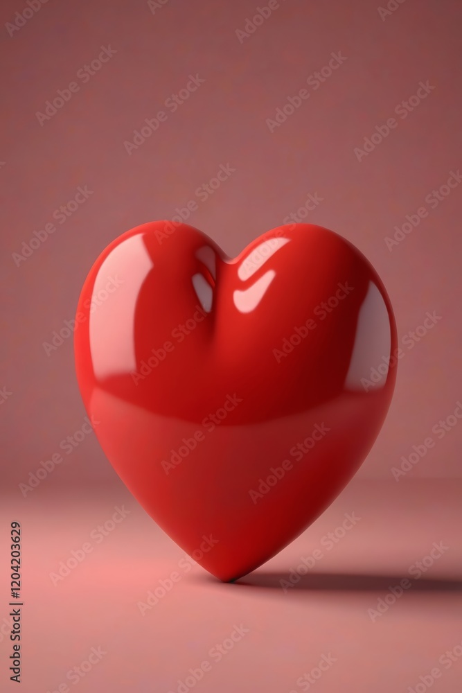 a close up of a red heart on a light brown background a close up of a red heart on a light brown background