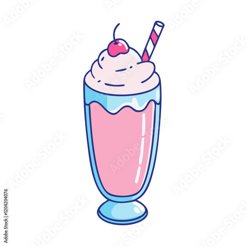 milkshake icon, milkshake vector illustration-simple illustration of milkshake, perfect for milkshake logos and icons