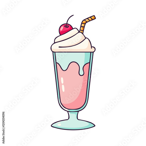 milkshake icon, milkshake vector illustration-simple illustration of milkshake, perfect for milkshake logos and icons