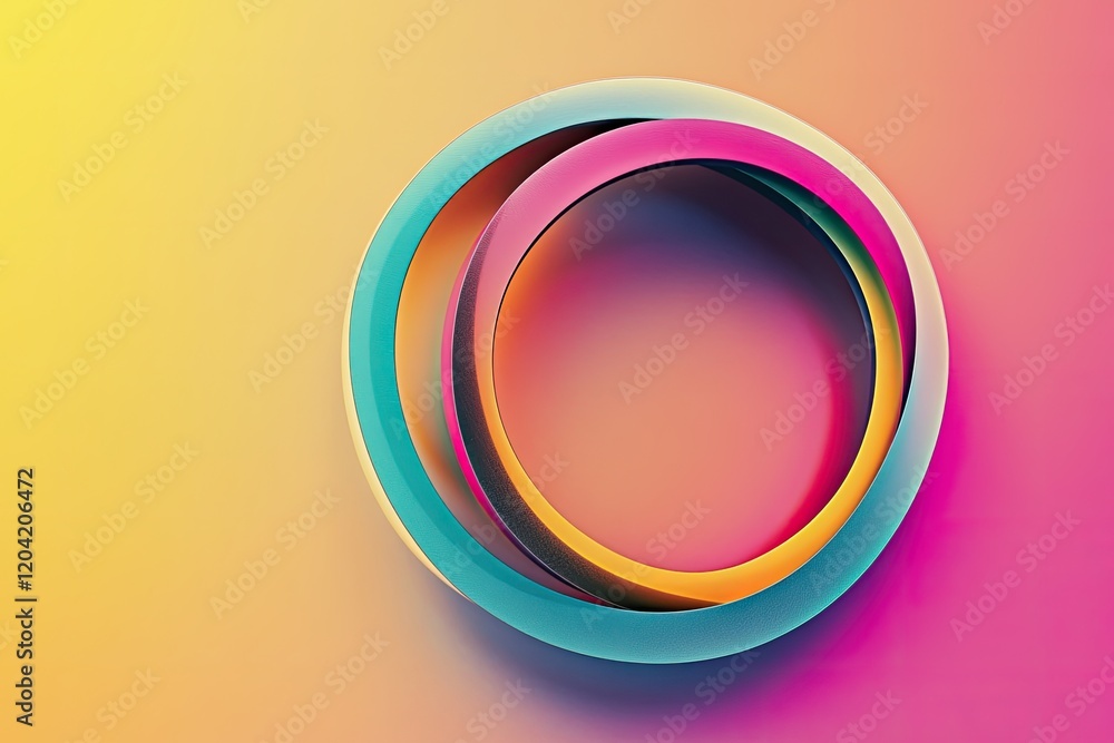 conceptual depiction of two interlocking circles one brightly colored and other in monochrome set against gradient conceptual depiction of two interlocking circles one brightly colored and other in monochrome set against gradient