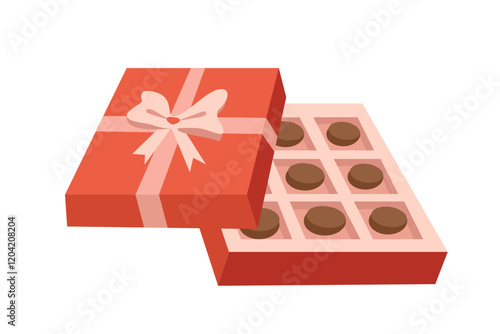Cookies box. Chocolate box. Chocolate gift. Box gift. Dessert food. Valentine present. Birthday gifts. Chocolate candy.