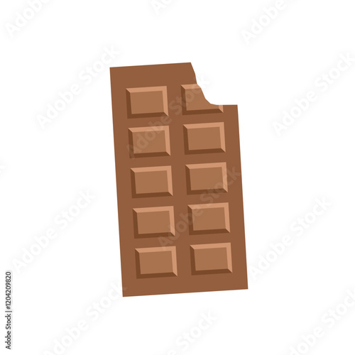 Chocolate bar illustration. Chocolate candy. Bar of chocolates. Dubai chocolate. Valentine gift. Food gift. Dessert food. 