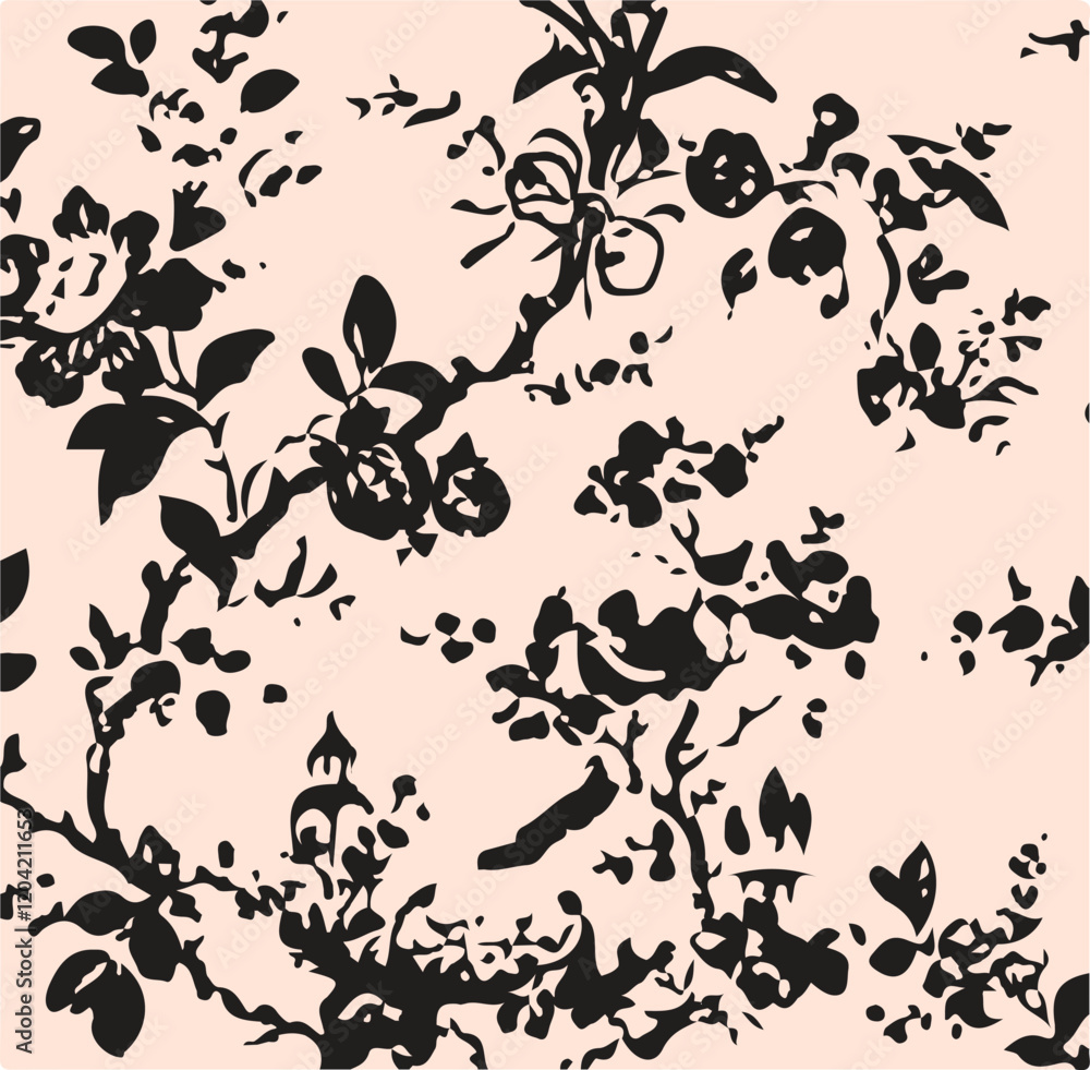botanical floral vector seamless pattern with roses herbs and leaves big set background with flowers botanical floral vector seamless pattern with roses herbs and leaves big set background with flowers