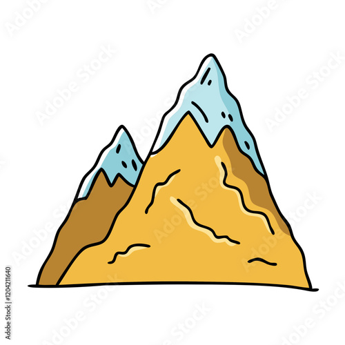 mountain peak icon, mountain peak vector illustration-simple illustration of mountain peak, perfect for mountain peak logos and icons