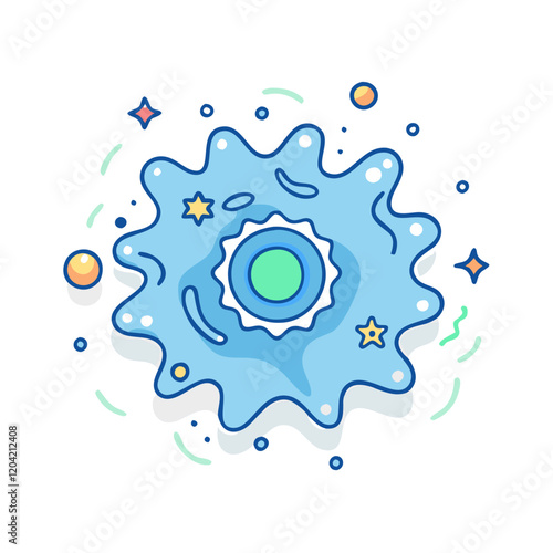 nebula icon, nebula vector illustration-simple illustration of nebula, perfect for nebula logos and icons