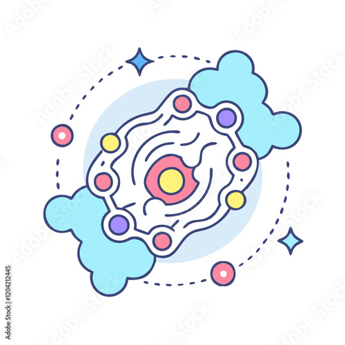 nebula icon, nebula vector illustration-simple illustration of nebula, perfect for nebula logos and icons