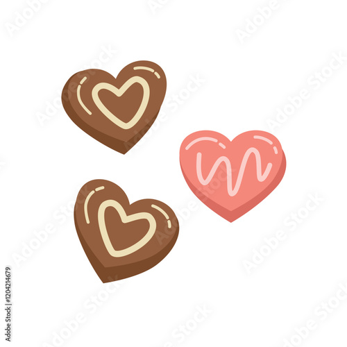 Love shape chocolate. Strawberry chocolate. Dark chocolate. Chocolate day. Valentine gifts. Cute gift. Food dessert.