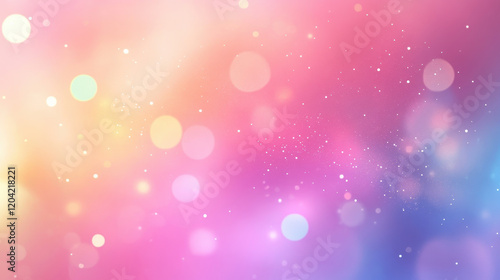 Dreamy Pastel Bokeh Background with Sparkling Lights and Soft Focus
