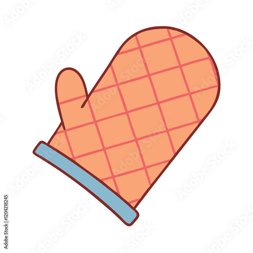 oven mitt icon, oven mitt vector illustration-simple illustration of oven mitt, perfect for oven mitt logos and icons