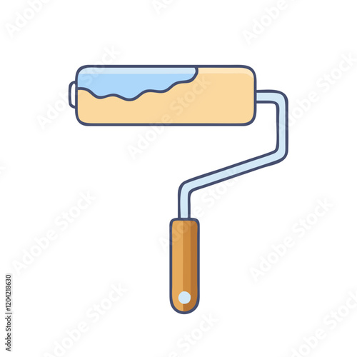 paint roller icon, paint roller vector illustration-simple illustration of paint roller, perfect for paint roller logos and icons