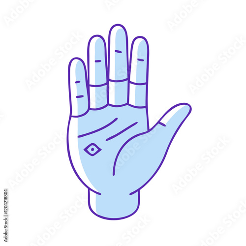 palm reading hand icon, palm reading hand vector illustration-simple illustration of palm reading hand, perfect for palm reading hand logos and icons