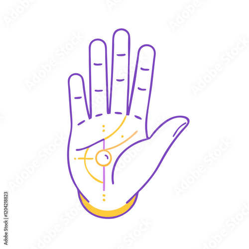 palm reading hand icon, palm reading hand vector illustration-simple illustration of palm reading hand, perfect for palm reading hand logos and icons