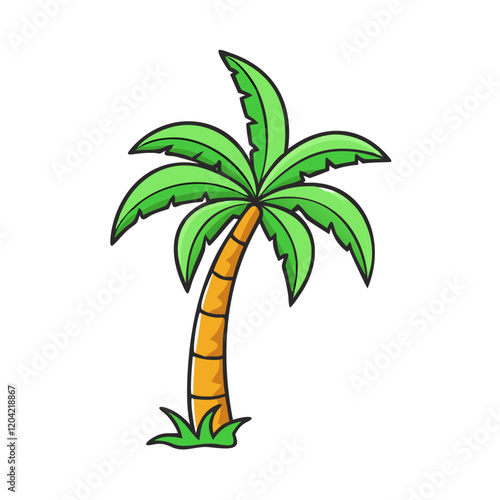 palm tree icon, palm tree vector illustration-simple illustration of palm tree, perfect for palm tree logos and icons