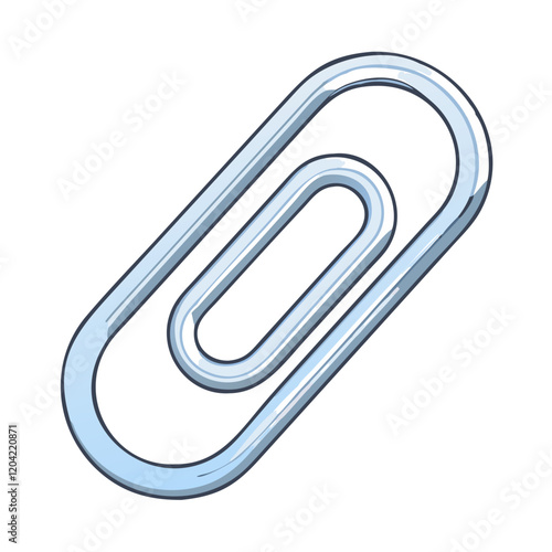 paperclip icon, paperclip vector illustration-simple illustration of paperclip, perfect for paperclip logos and icons