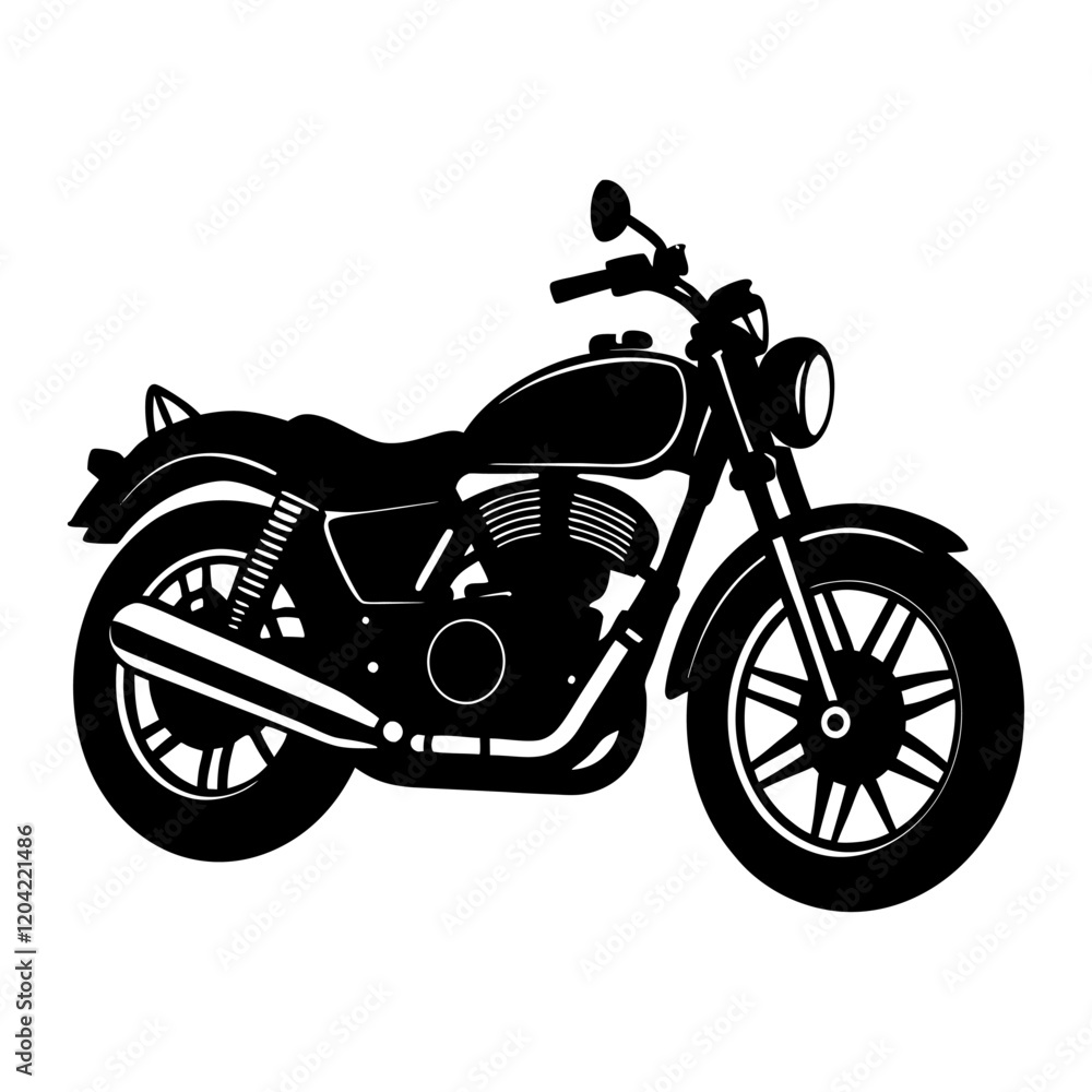 Fototapeta premium Motorcycle silhouette