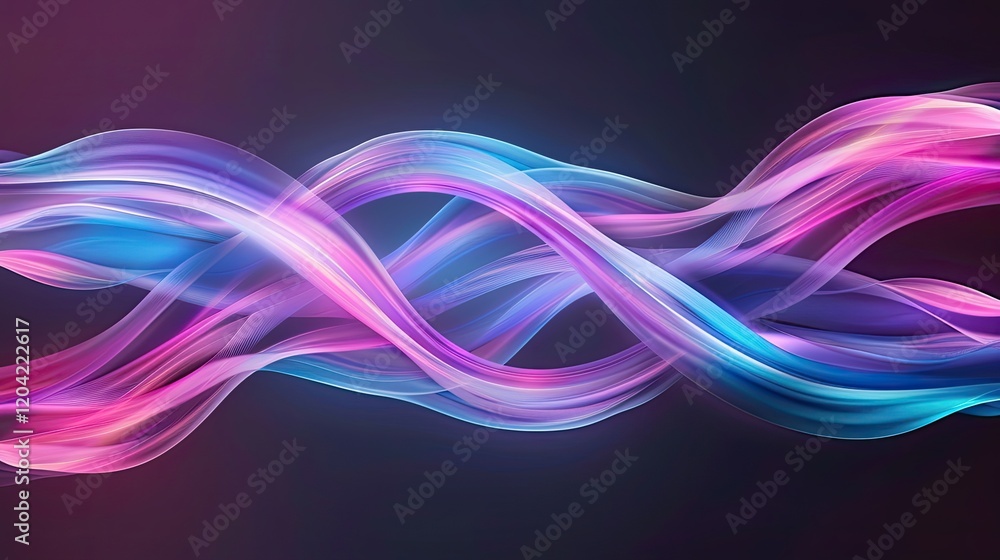 Colorful Abstract Flowing Waves in Soft Light Background Colorful Abstract Flowing Waves in Soft Light Background