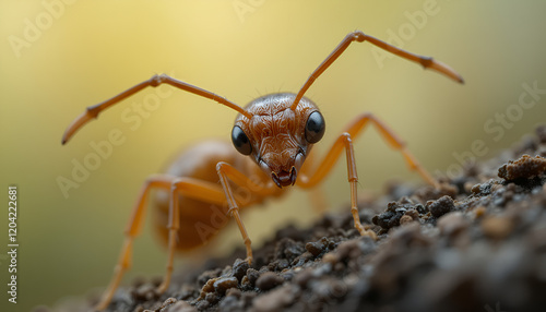 Wallpaper Mural Detailed Close-Up Shot of an isolated Ant Showcasing Intricate Features Torontodigital.ca