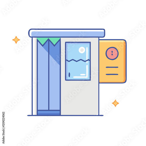 photo booth icon, photo booth vector illustration-simple illustration of photo booth, perfect for photo booth logos and icons