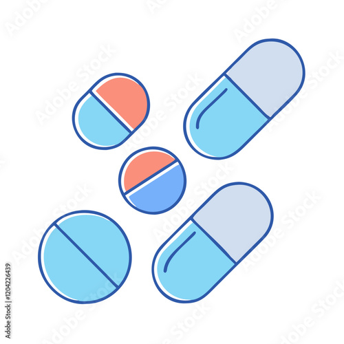 pills icon, pills vector illustration-simple illustration of pills, perfect for pills logos and icons