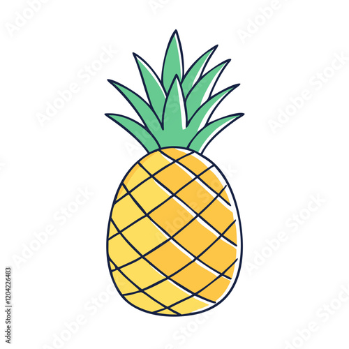 pineapple icon, pineapple vector illustration-simple illustration of pineapple, perfect for pineapple logos and icons