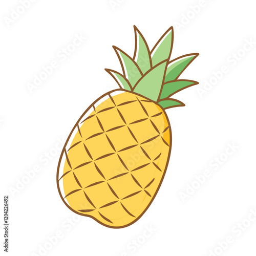 pineapple icon, pineapple vector illustration-simple illustration of pineapple, perfect for pineapple logos and icons