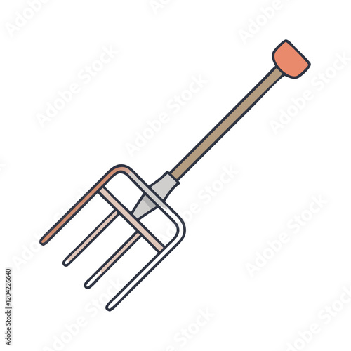 pitchfork icon, pitchfork vector illustration-simple illustration of pitchfork, perfect for pitchfork logos and icons