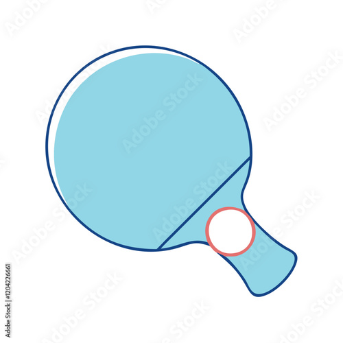 ping pong paddle icon, ping pong paddle vector illustration-simple illustration of ping pong paddle, perfect for ping pong paddle logos and icons
