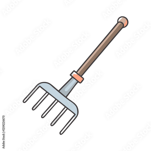 pitchfork icon, pitchfork vector illustration-simple illustration of pitchfork, perfect for pitchfork logos and icons