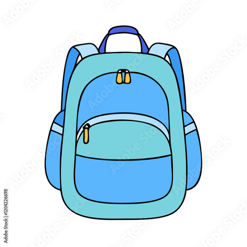 plain backpack icon, plain backpack vector illustration-simple illustration of plain backpack, perfect for plain backpack logos and icons