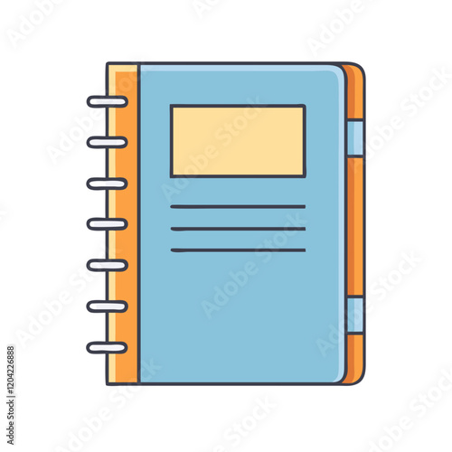 plain notebook icon, plain notebook vector illustration-simple illustration of plain notebook, perfect for plain notebook logos and icons