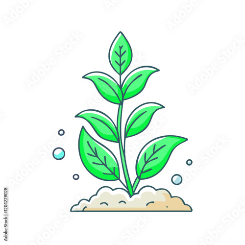 plant icon, plant vector illustration-simple illustration of plant, perfect for plant logos and icons