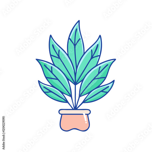 plant icon, plant vector illustration-simple illustration of plant, perfect for plant logos and icons