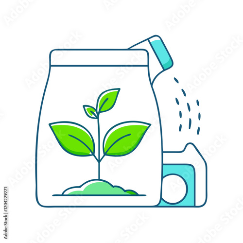 plant fertilizer icon, plant fertilizer vector illustration-simple illustration of plant fertilizer, perfect for plant fertilizer logos and icons