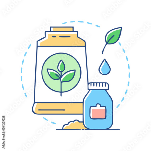 plant fertilizer icon, plant fertilizer vector illustration-simple illustration of plant fertilizer, perfect for plant fertilizer logos and icons