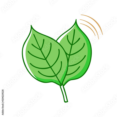 plant leaf icon, plant leaf vector illustration-simple illustration of plant leaf, perfect for plant leaf logos and icons