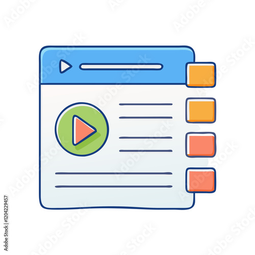 playlist icon, playlist vector illustration-simple illustration of playlist, perfect for playlist logos and icons