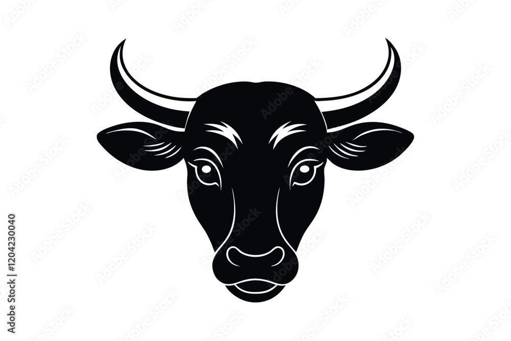 Naklejka premium head of a bull