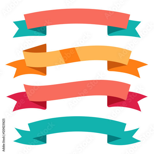 Free Download set of ribbons vectors - GFXLoad