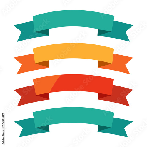 Free Download set of ribbons vectors - GFXLoad