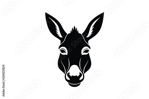 portrait of a donkey head