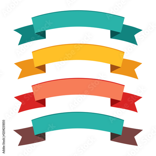 Free Download set of ribbons vectors - GFXLoad