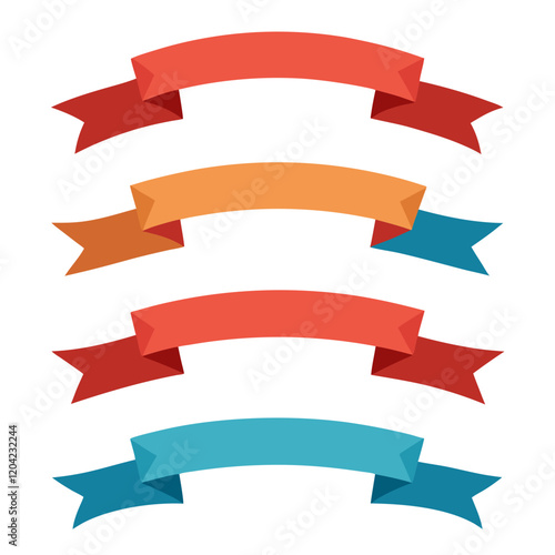 Free Download set of ribbons vectors - GFXLoad