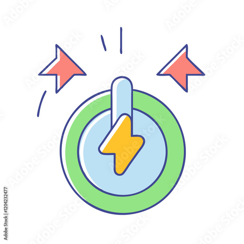 power up icon, power up vector illustration-simple illustration of power up, perfect for power up logos and icons
