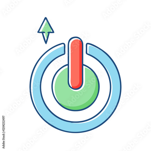 power up icon, power up vector illustration-simple illustration of power up, perfect for power up logos and icons