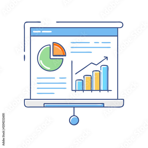 presentation slides icon, presentation slides vector illustration-simple illustration of presentation slides, perfect for presentation slides logos and icons