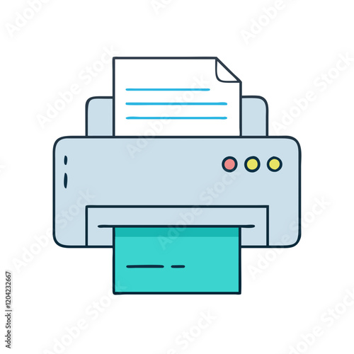 printer icon, printer vector illustration-simple illustration of printer, perfect for printer logos and icons