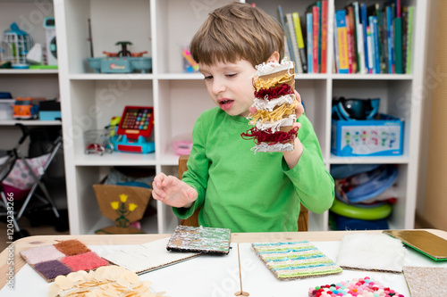 Cards of different textures. Sensory device for infants or children with disabilities. occupational therapy, autism, special needs,