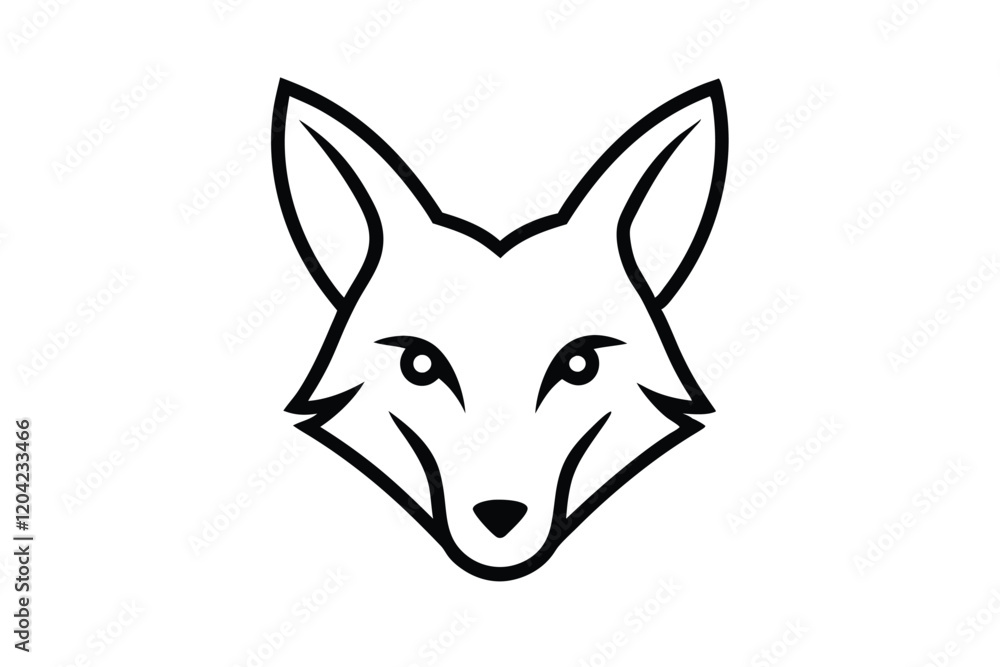 Fototapeta premium red fox head