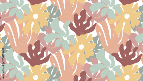 seamless pattern with flowers