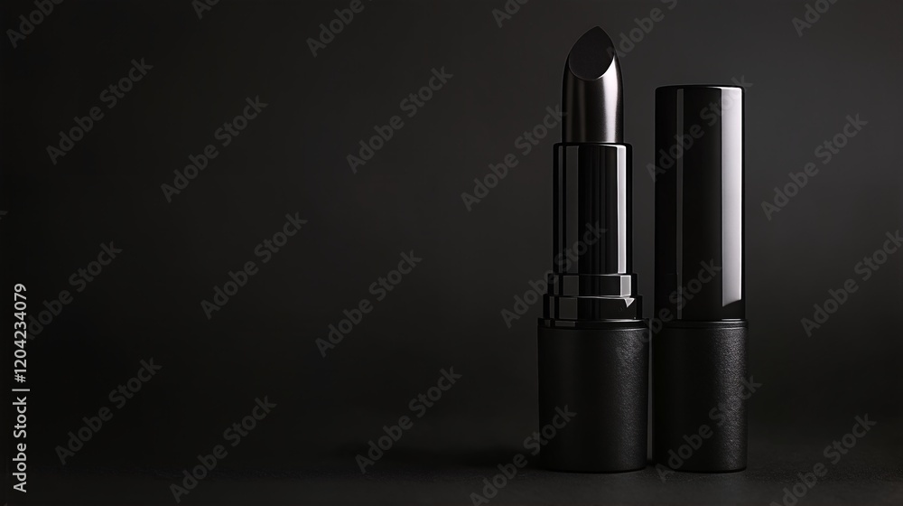 lipstick in black color. lipstick in black color.